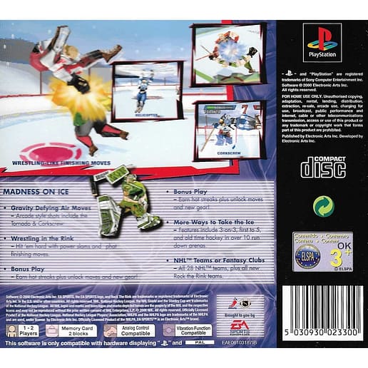 NHL Rock the Rink Playstation 1 PS1 (Begagnad)