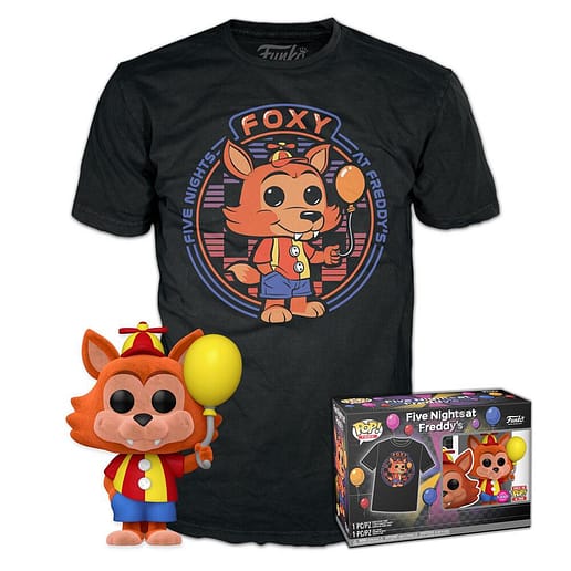 Set POP & Tee Five Nights at Freddys Ballon Foxy Exclusive (Large)