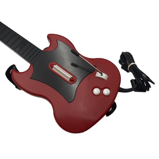 Guitar Hero Gitarr Röd med kabel till Playstation 2 PS2