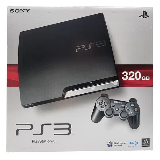 Playstation 3 PS3 Slim 320GB Basenhet (Boxad)