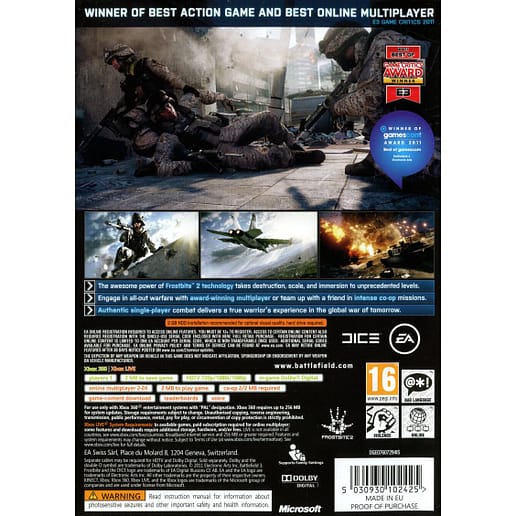 Battlefield 3 Xbox 360 X360 (Begagnad)