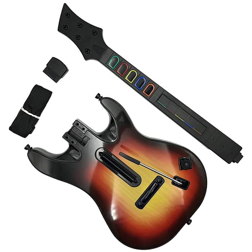 Trådlös Guitar Hero Trådlös Gitarr Svart till Playstation 2 PS2