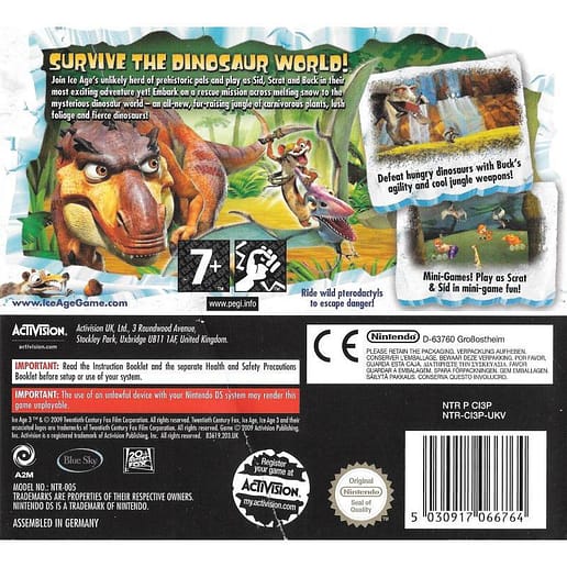 Ice Age 3 Dawn of the Dinosaurs Nintendo DS (Begagnad)