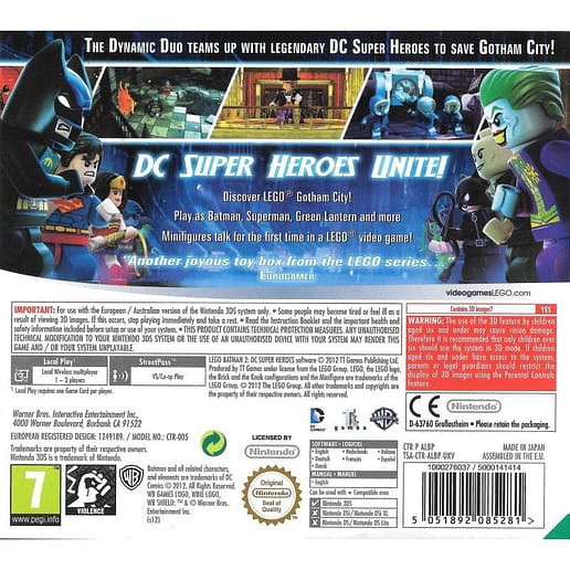 Lego Batman 2 DC Super Heroes Nintendo 3DS (Begagnad)