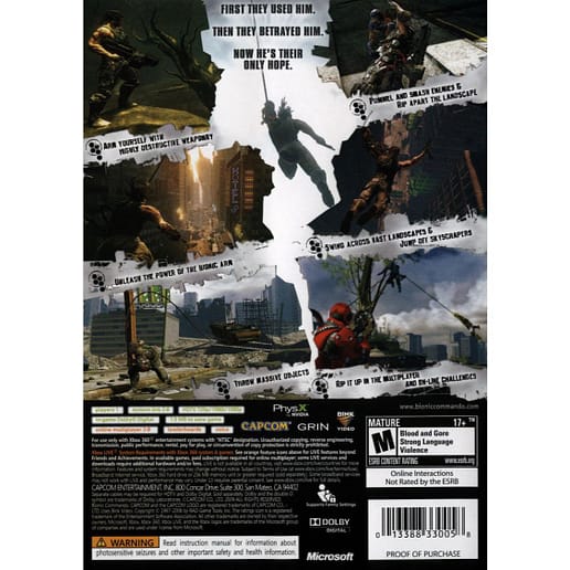 Bionic Commando Xbox 360 X360 (Begagnad)