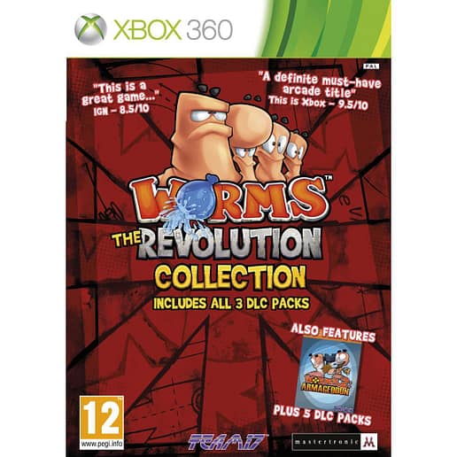 Worms the Revolution Collection Xbox 360 X360 (Begagnad, Utan manual)