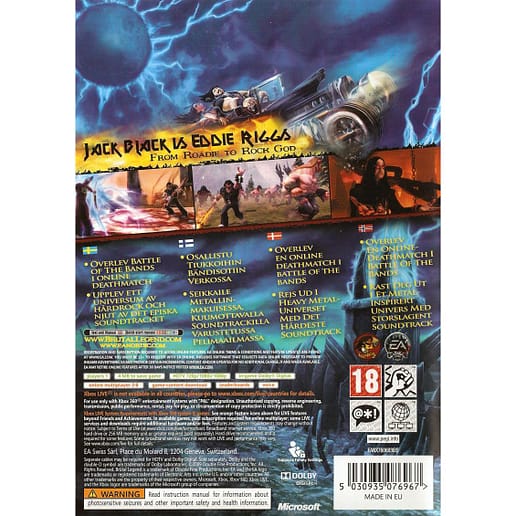 Brutal Legend Xbox 360 X360 (Begagnad)