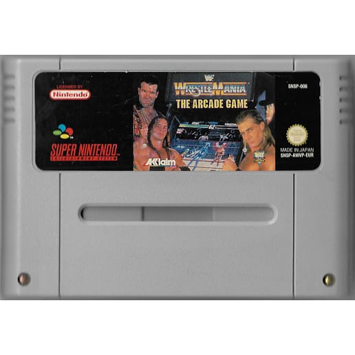 WrestleMania The Arcade Game Super Nintendo SNES (Begagnad, Endast kassett)