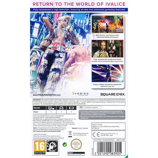 Final Fantasy XII The Zodiac Age NS
