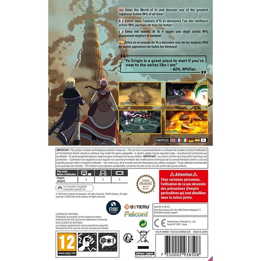 Ys Origin NS