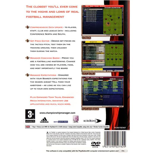 Championship Manager 2007 Playstation 2 PS2 (Begagnad)