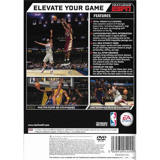 NBA Live 07 Playstation 2 PS2 (Begagnad)