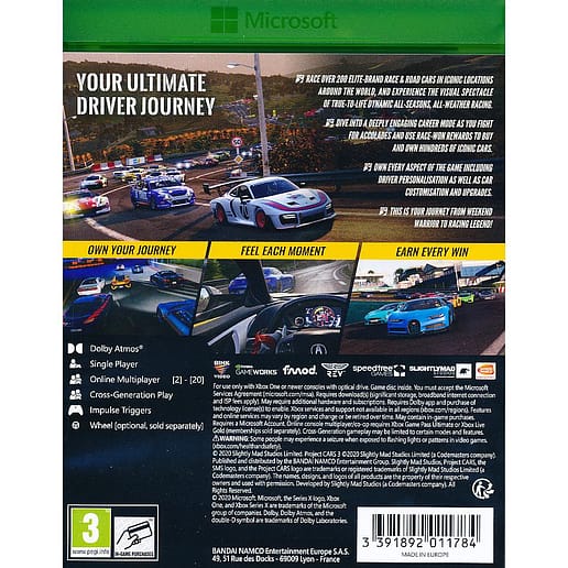 Project Cars 3 XBO