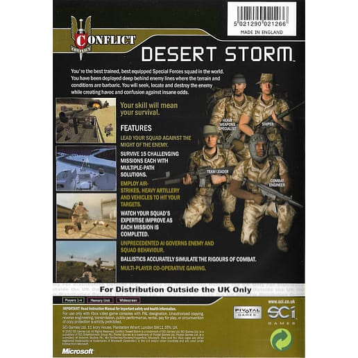 Conflict Desert Storm Xbox (Begagnad)