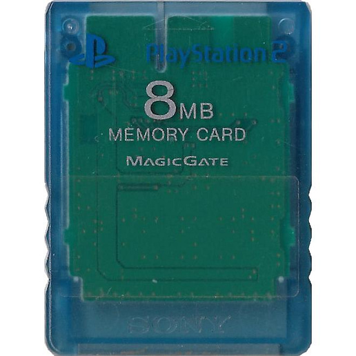Minneskort 8MB Original Blå Playstation 2