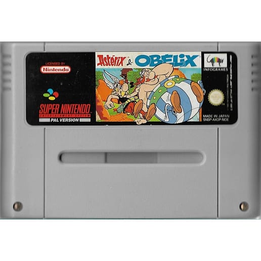 Asterix & Obelix Super Nintendo SNES (Begagnad, Endast kassett)