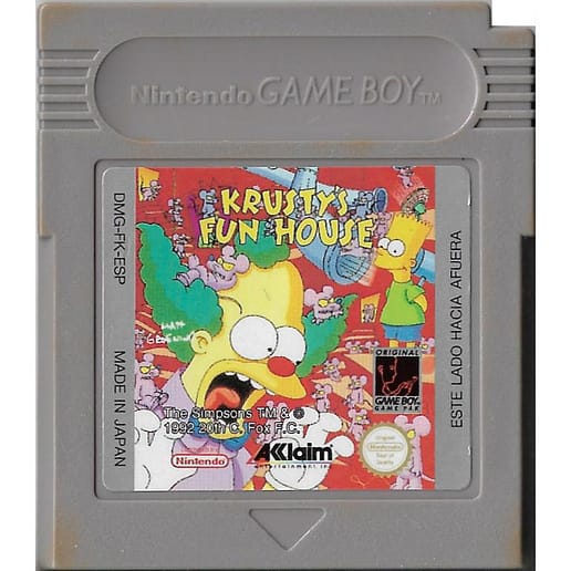 Krustys Fun House Gameboy (Begagnad, Endast kassett)
