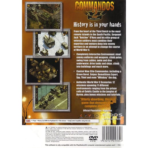 Commandos 2 Men of Courage Playstation 2 PS 2 (Begagnad)