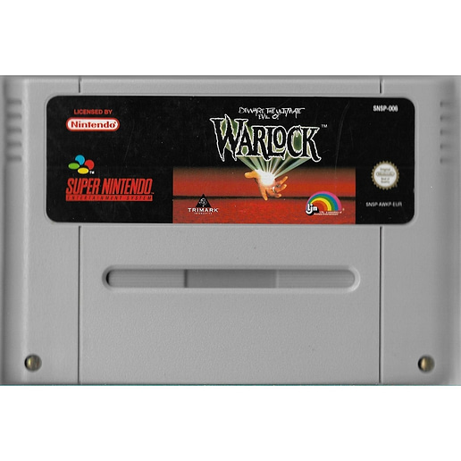 Beware of the Ultimate Evil of Warlock Super Nintendo SNES (Begagnad, Endast kassett)