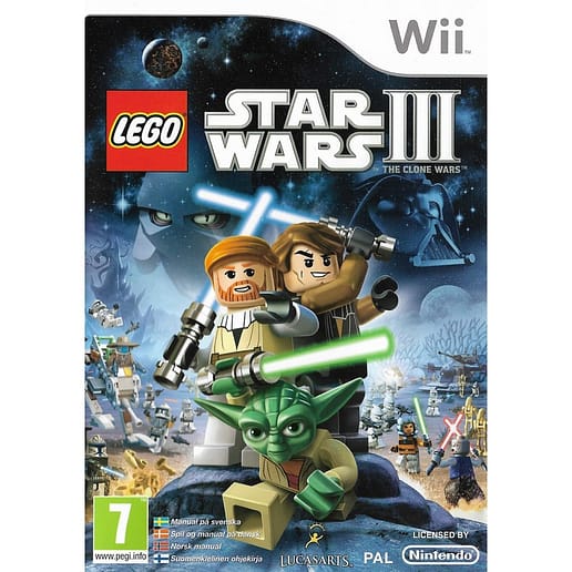 Lego Star Wars III The Clone Wars Nintendo Wii (Begagnad)