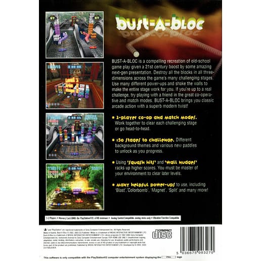 Bust-A-Bloc Playstation 2 PS 2 (Begagnad)