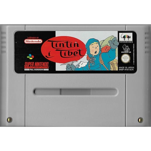 Tintin i Tibet Super Nintendo SNES (Begagnad, Endast kassett)