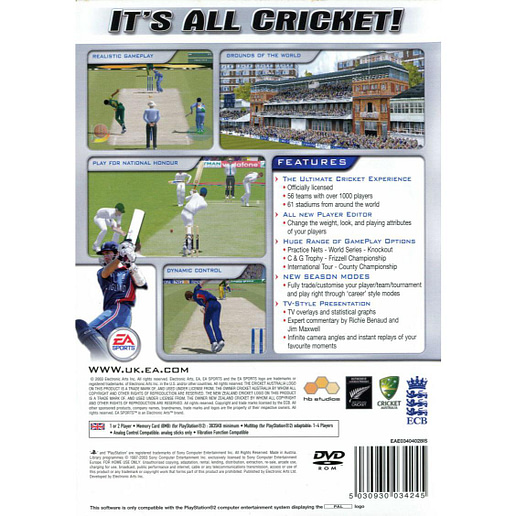 Cricket 2004 Playstation 2 PS 2 (Begagnad)