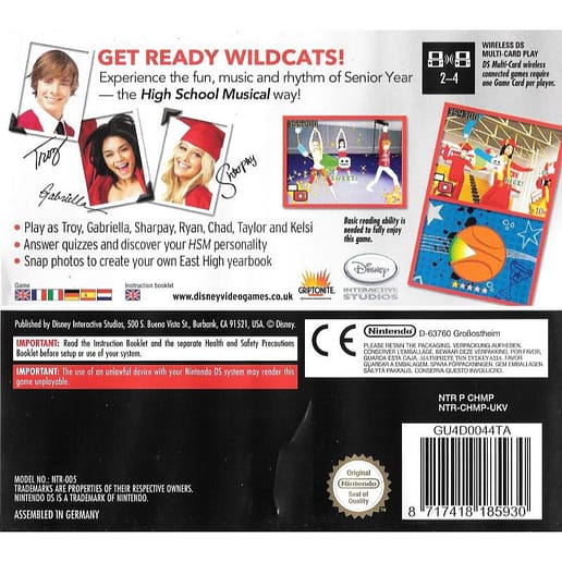 High School Musical 3 Senior Year Nintendo DS (Begagnad)