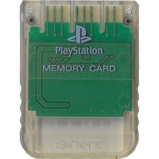 Minneskort 1MB Original Transparent Playstation 1