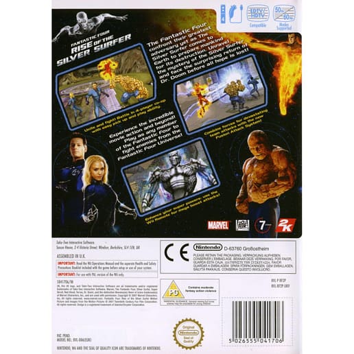Fantastic Four Rise of the Silver Surfer Nintendo Wii (Begagnad)