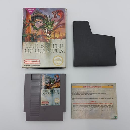 The Battle of Olympus Nintendo NES