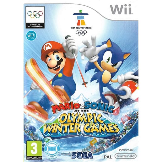 Mario & Sonic at the Olympic Winter Games Nintendo Wii (Begagnad)