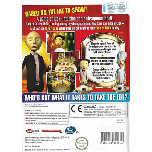 Golden Balls Nintendo Wii (Begagnad)
