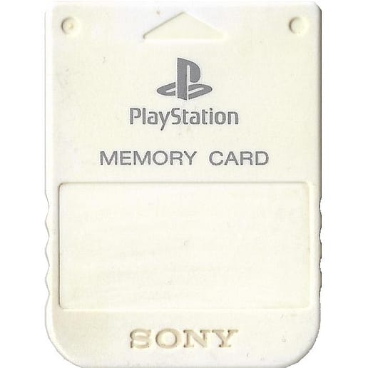 Minneskort 1MB Original Vit Playstation 1