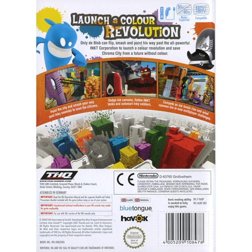 De Blob Nintendo Wii (Begagnad)