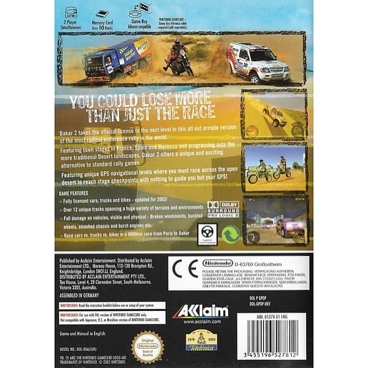 Dakar 2 Nintendo Gamecube (Begagnad)