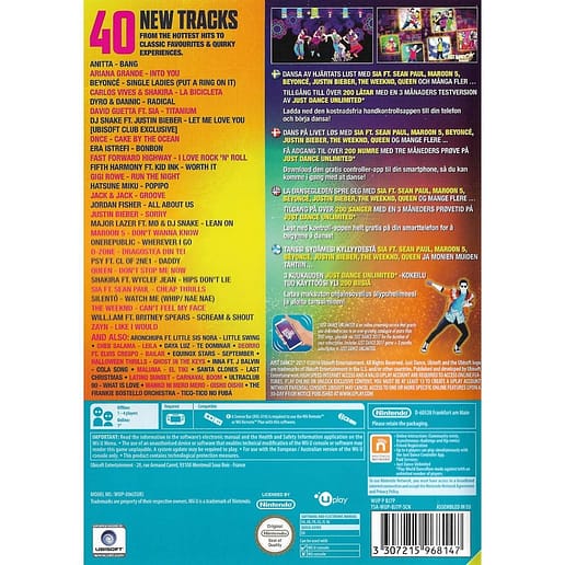 Just Dance 2017 Nintendo Wii U (Begagnad)