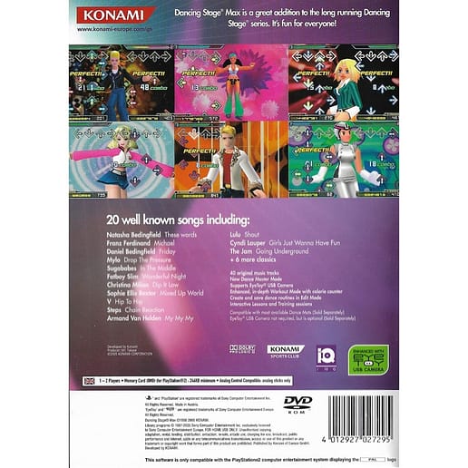 Dancing Stage Max Playstation 2 PS 2 (Begagnad)