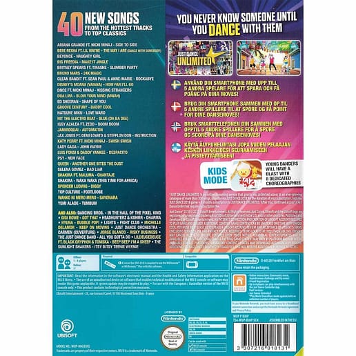 Just Dance 2018 Nintendo Wii U (Begagnad)