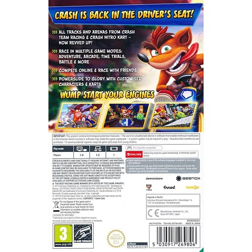 Crash Team Racing Nitro Fueled NS