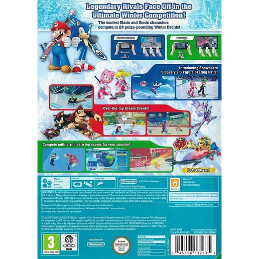 Mario & Sonic at the Olympic Winter Games Sochi 2014 Nintendo Wii U (Begagnad)
