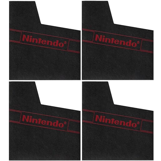 Dammskydd Svart med logo 4st Nintendo NES