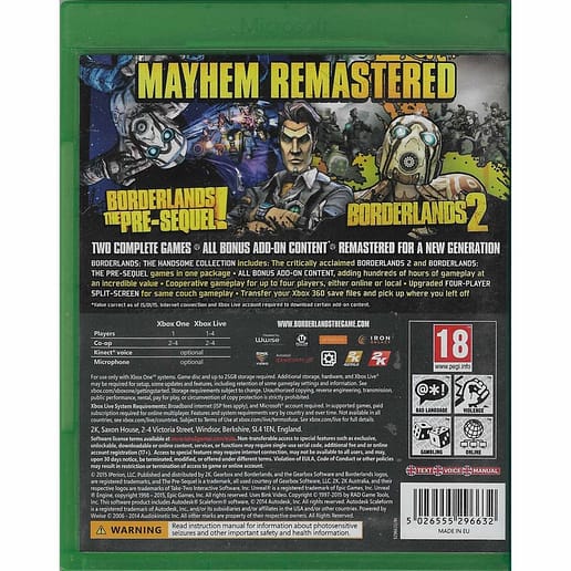 Borderlands The Handsome Collection Xbox One (Begagnad)