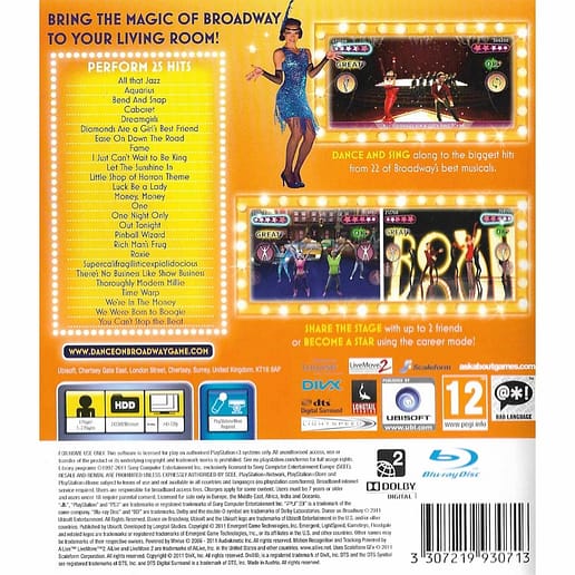 Dance on Broadway Playstation 3 PS 3 (Begagnad)