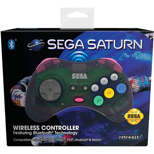 Retro-Bit SEGA Saturn BT Pad Grey