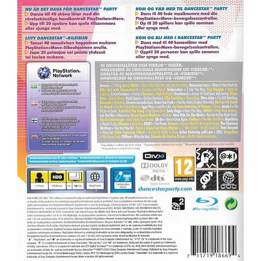 DanceStar Party Playstation 3 PS 3 (Begagnad)
