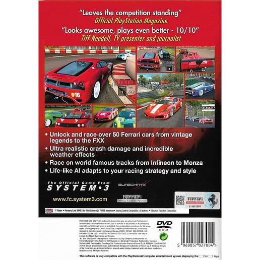 Ferrari Challenge Trofeo Pirelli Playstation 2 PS 2 (Begagnad)