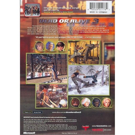Dead or Alive 3 Xbox (Begagnad)