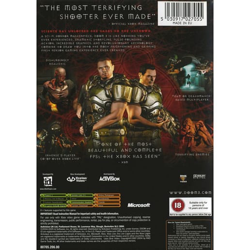 Doom 3 Xbox (Begagnad)