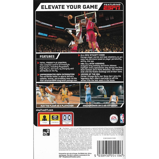 NBA Live 07 Playstation Portable PSP (Begagnad)